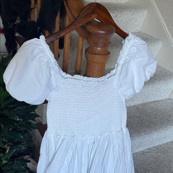 Rachel Zoe Cottage Core White Puff Sleeve Maxi Dress - Picture 4 of 12